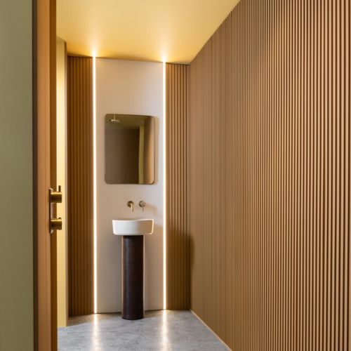 Pannello decorativo di rivestimento - WX204-2600 RIPPLE - Orac Decor® - da parete / antiurto / antibatterico