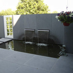 Piastrella in pietra calcarea - SCOURED - Carrières du Hainaut - liscia / da giardino / per bagnasciuga di piscina