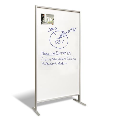 Tabellone magnetico - ESPO610 - STUDIO T - cancellabile / bianco / da terra