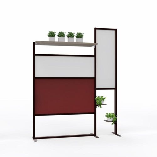 Divisorio per ufficio autoportante - TETRIXQ140 - STUDIO T - in alluminio anodizzato / in metacrilato / modulare