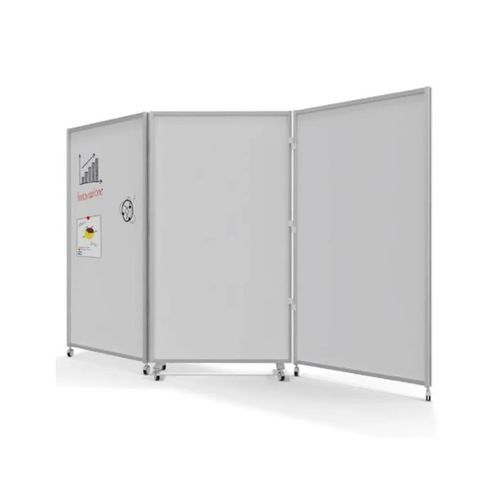 Tabellone magnetico - TWIST - STUDIO T - bianco / di presentazione / autoportante