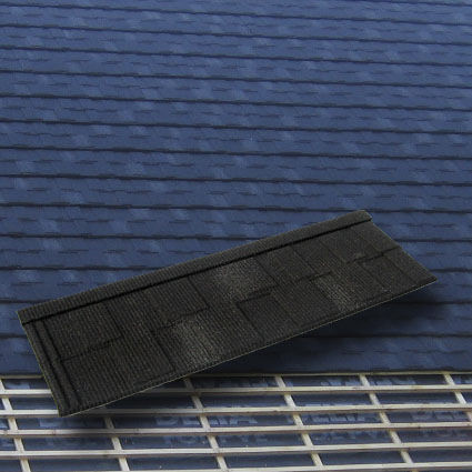 Tegola piana - GERARD® SENATOR - AHI ROOFING / IKO METALS FRANCE - in metallo / piccola / aspetto ardesia
