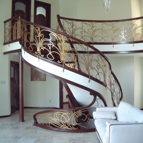 Ringhiera in metallo - RUSSIA 1810 - BATTIG DESIGN - a sbarre / da interno / per scala