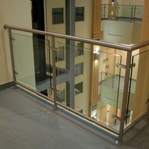 Ringhiera in acciaio inossidabile - CRISTAL 1201 - BATTIG DESIGN - pannelli in vetro / da interno / per balcone