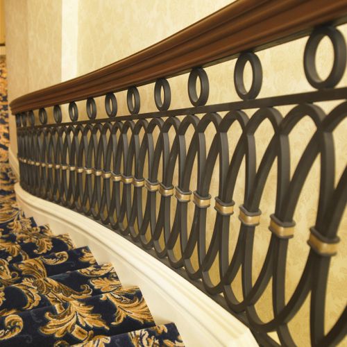 Ringhiera in ferro modellato - OVAL 1410 - BATTIG DESIGN - a sbarre / da interno / per scala