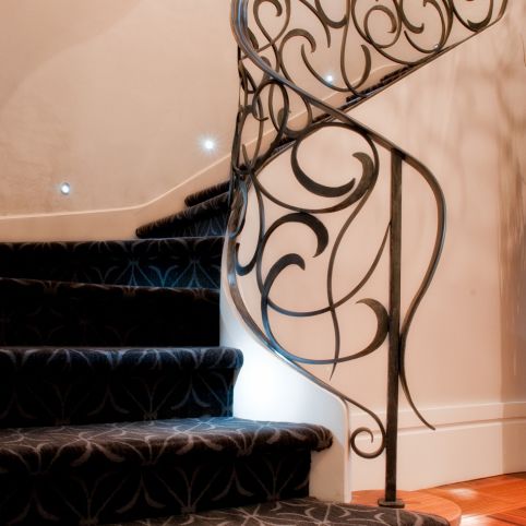 Ringhiera in ferro modellato - FAUX 1570 - BATTIG DESIGN - a sbarre / da interno / per scala