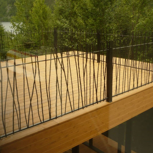 Ringhiera in ferro modellato - BRANCHES 6820-1 - BATTIG DESIGN - a sbarre / da esterno / per balcone