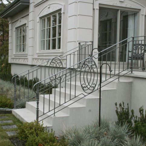 Ringhiera in ferro modellato - EGG 5380-2 - BATTIG DESIGN - a sbarre / da esterno / per scala