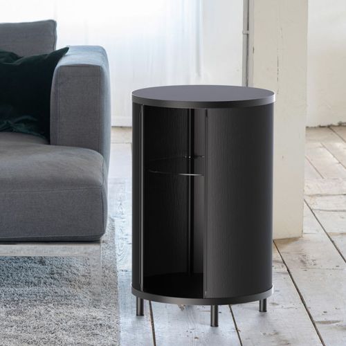 Credenza contemporanea - 73 CYLINDER 40 - Wogg - in legno / bianca / nera