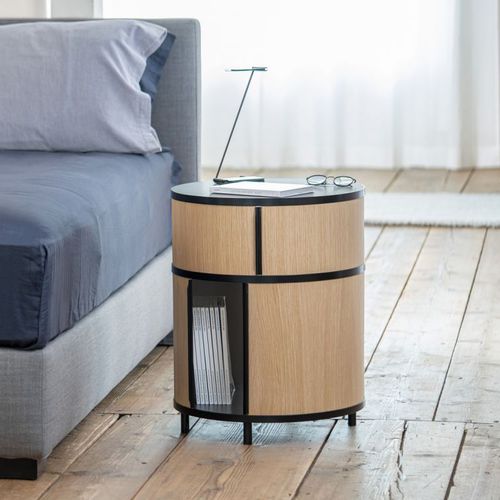Credenza contemporanea - 74 CYLINDER 50 - Wogg - in legno laccato / in rovere / in quercia naturale