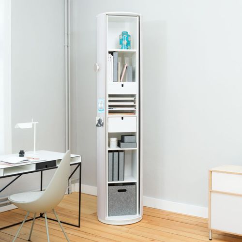 Armadio classificatore alto - 13 PILLAR BOX - Wogg - in legno laccato / con cassetti / contemporaneo