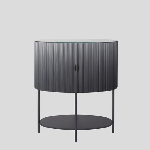 Credenza con piedi alti - W81  - Wogg - contemporanea / in alluminio / a serranda