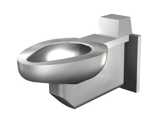 WC sospeso - PENAL-WARE® : 1680 - Acorn - in acciaio inossidabile / per bagno pubblico / con cassetta ad incasso