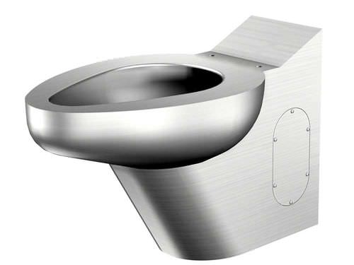 WC da appoggio - MERIDIAN : 2140 - Acorn - in acciaio inossidabile / per bagno pubblico / con cassetta ad incasso