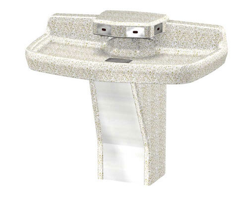 Lavamani autoportante - WASH-WARE® : 3604 - Acorn - rettangolare / in plastica / contract