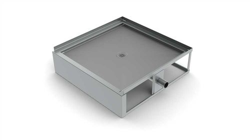 Piatto doccia quadrato - PENAL-WARE® : 1749 - Acorn - rialzato / in acciaio inossidabile