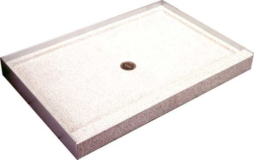 Piatto doccia rettangolare - TERRAZZO-WARE® : SBR-4832-3F - Acorn - rialzato / in pietra naturale
