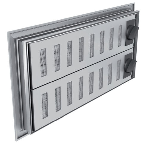 Griglia di ventilazione in alluminio - COULISSANTE - Tunal Demconstruct - rettangolare / per esterni / per telai