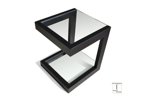 Tavolo d'appoggio contemporaneo - LISA - GONZALO DE SALAS - in ferro / in metallo laccato / in acciaio inossidabile