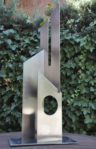 Scultura in acciaio inossidabile - ARQUITECTURA ABSTRACTA I - GONZALO DE SALAS - per spazi pubblici
