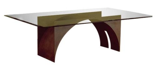 Tavolo design originale - VIRIATO - GONZALO DE SALAS - in vetro / rettangolare