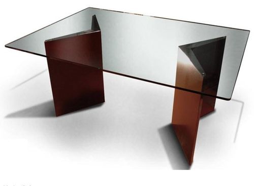 Tavolo contemporaneo - HUALAPAI - GONZALO DE SALAS - in vetro / rettangolare