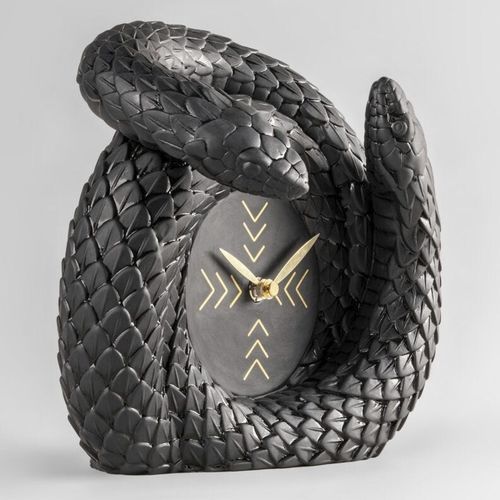 Orologio contemporaneo - Snakes  - Lladró - da tavolo / analogico / in porcellana