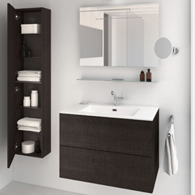 Mobile lavabo sospeso - BLOCK EVO : 719011403102102 - COSMIC - in legno / contemporaneo / con cassetti