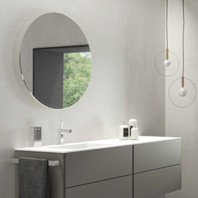 Specchio da bagno a muro - BASIC : 2818140 - COSMIC - contemporaneo / rotondo / luminoso a LED