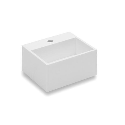 Lavabo sospeso - COMPACT : 739120401 - COSMIC - in Cristalplant® / quadrato / contemporaneo