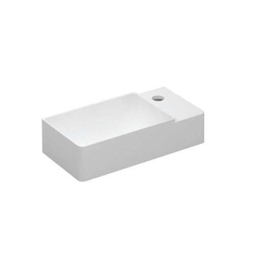 Lavabo sospeso - FANCY : 747020600 - COSMIC - in pietra / rettangolare / contemporaneo