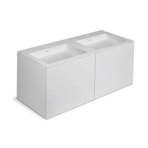 Mobile lavabo doppio - BLOCK : 779122205102102 - COSMIC - sospeso / in legno laccato / contemporaneo
