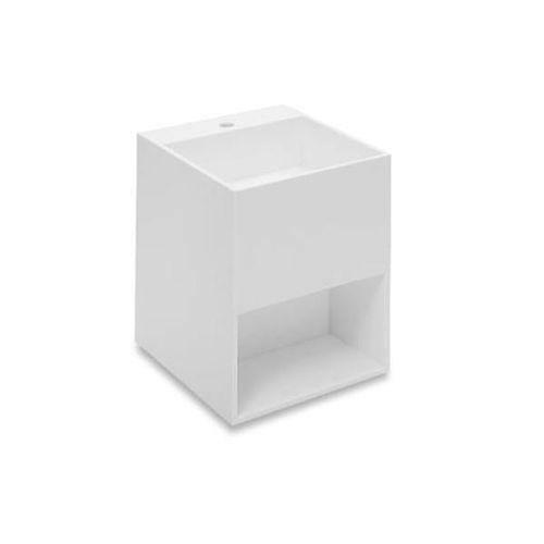 Lavabo sospeso - COMPACT : 739120631 - COSMIC - in Cristalplant® / rettangolare / contemporaneo