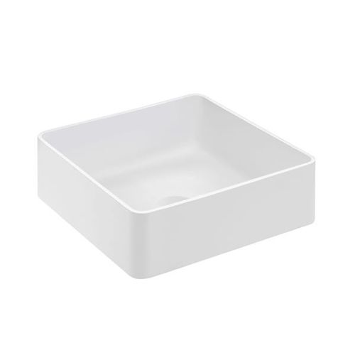Lavabo da appoggio - MODULAR : 744110602 - COSMIC - in Cristalplant® / quadrato / contemporaneo