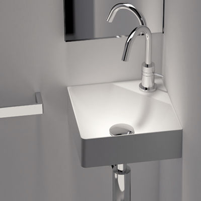 Lavabo sospeso - FANCY : 747020402 - COSMIC - in pietra / d'angolo / contemporaneo