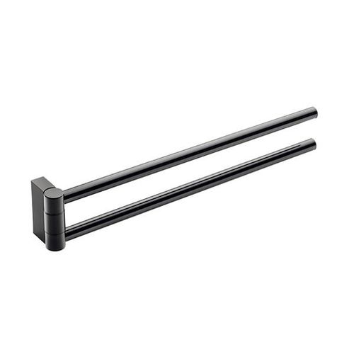 Portasalviette a 2 barre - BLACK & WHITE : 2510675 - COSMIC - da parete / in metallo