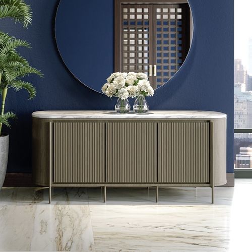 Credenza contemporanea - GALAPAGOS 101 - Adriana Hoyos - in legno / in marmo / in quarzite