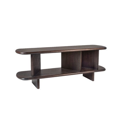 Consolle contemporanea - LUA 100 - Adriana Hoyos - in legno massiccio / con supporto in legno massiccio / rettangolare
