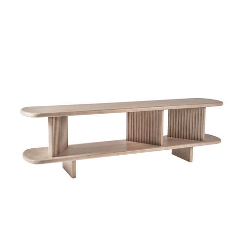 Consolle contemporanea - LUA 110 - Adriana Hoyos - in legno massiccio / con supporto in legno massiccio / rettangolare