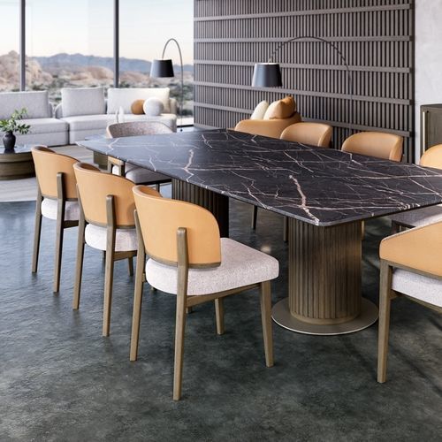 Sedia da pranzo contemporanea - GEM 200 - Adriana Hoyos - da interno / in tessuto / con supporto in legno