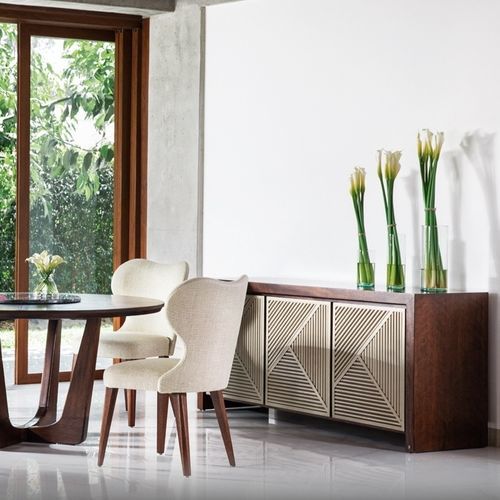 Credenza contemporanea - RUMBA 100 - Adriana Hoyos - in legno / doppia