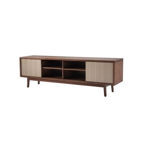 Credenza contemporanea - RUMBA 200 - Adriana Hoyos - in legno / con ripiano / con porta scorrevole
