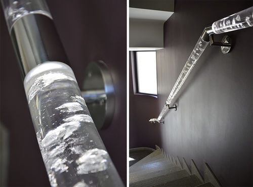 Ringhiera in acrilico - A PUISSANCE 10 - DACRYL® - a pannelli / da interno / per scala
