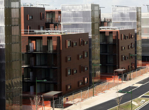 Pannello decorativo acrilico - LOGEMENTS ZAC TERRE SUD - DACRYL® - per esterni / retroilluminato / illuminato
