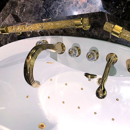 Miscelatore per lavabo - PÉPITES OR - C016 - DACRYL® - da appoggio / in metallo / da bagno