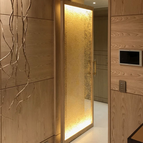 Porta da interno - PÉPITES OR - C016 - DACRYL® - in resina / in acrilico / in vetro acrilico
