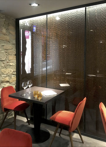 Pannello decorativo da parete - CASCADE BRONZE - B003 - DACRYL® - per interni / per esterni / per porta