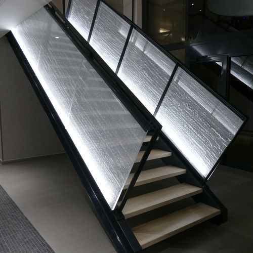 Pannello decorativo di rivestimento - CASCADE ARGENT - B004 - DACRYL® - per arredamento / da parete / per interni