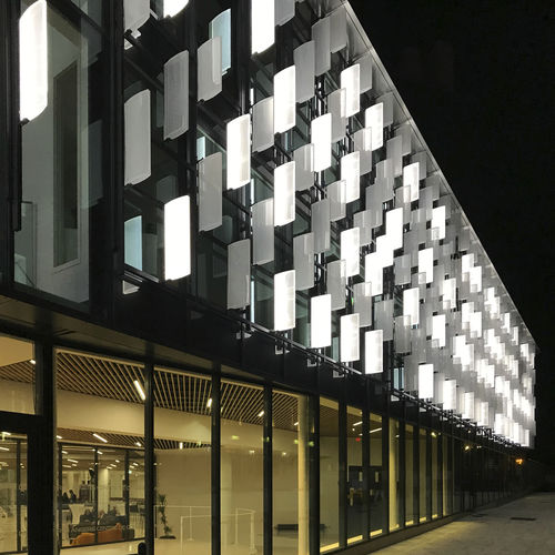 Pannello decorativo per facciata - CENTRE DES CONGRES D'ANGERS - DACRYL® - retroilluminato / rigido / LED