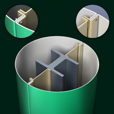 Rivestimento per colonna - PAC-1000F  - PAC-CLAD Petersen Aluminum